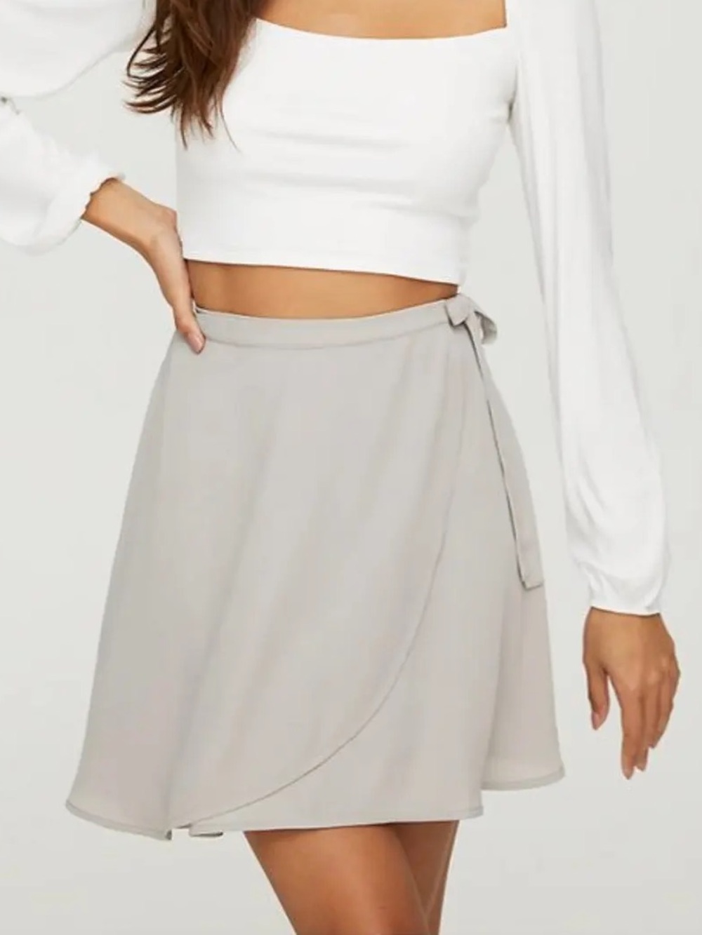 Aritzia Sunday Best Ariel Wrap Mini Skirt